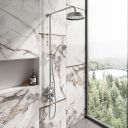 Cambridge Chrome Traditional Dual Outlet Thermostatic Shower Pack
