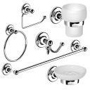 Cambridge Chrome 6-Piece Bathroom Accessory Set