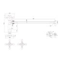 Burlington Chrome Basin Tap Shut Off Valves (Hot/Cold)