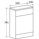 Esk Textured White WC Unit