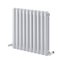 Etam White Horizontal Column Radiator 600x622mm