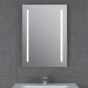 Siena Battery Operated LED Bathroom Mirror 500x700mm