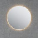 Felix Round Circle Backlit LED Heated Bathroom Mirror 600x600mm