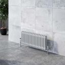 Upton White Double Horizontal Column Radiator - 400x785mm