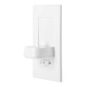 ProofVision White In-Wall Electric Toothbrush Holder With Shaver Socket For Philips