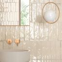 Bergamo Beige Porcelain Brick Tile 75x300mm
