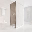 Fabio Brushed Nickel Shower Side Panel