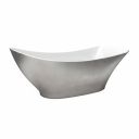 Eton Silver Freestanding Acrylic Bath 1750x750mm