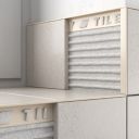 Tileasy Square Plastic 12mm Jasmine Tile Trim