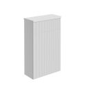 Liora Ribbed Matt White WC unit