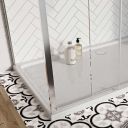 Fabio Chrome Shower Side Panel 760mm