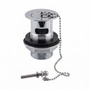 Chrome Plug And Chain Slotted Basin Waste