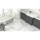 Infinite Marble White Gloss Porcelain Tile 600x600mm