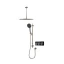 Aqualisa S3 Gunmetal Smart Digital Shower Dual Outlet (Slide Rail Kit with Fixed Ceiling Head) HP/Combi