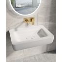 Zena Brushed Gold Wall Mounted Basin Mixer Tap