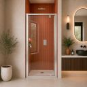 Rivar Chrome Pivot Hinged Shower Door
