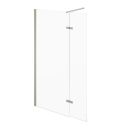 Royle Nickel Wetroom Shower Screen with Hinged Panel