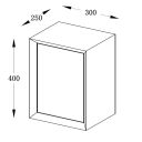 Venus Gloss White Wall Mounted Square Cabinet