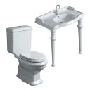 Alaric Traditional Toilet & Console Basin Bathroom Suite