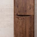 Erin Rosewood Wall Mounted Right Hand Tall Storage Cabinet