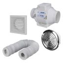 Strand Chrome Ceiling Extractor Fan Kit