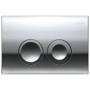 Geberit Delta25 Dual Flush Plate - Gloss Chrome