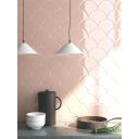 Pescara Ceramic Pink Fan Tile 150x134mm