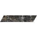 Salerno Black Matt Marble Chevron Tile 80x400mm