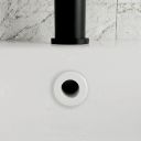 White Round Basin Overflow Cover