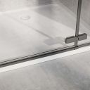 Taylor Black Hinged Shower Door 800mm
