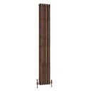 Clement Antique Copper Triple Vertical Column Radiator - 1800x290mm