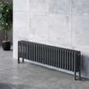 Upton Grey Quadruple Horizontal Column Radiator 300x1370mm