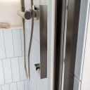 Fabio Gunmetal Sliding Shower Door 1200mm