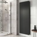 Perth Grey Double Vertical Flat Panel Radiator 1800x610mm