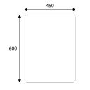 Bellgrove Rectangle Frameless Bathroom Mirror 450x600mm Spec Drawing