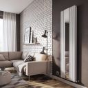 Corex White Vertical Mirror Radiator - 1800x500mm