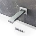 Lifestyle image of the Vade Chrome Wall Mounted Bath Spout