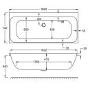 Carron Profile Double Ended Acrylic Bath 1750x750mm