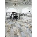 Vinci Blue Mixed Wood Effect Porcelain Tile 150x600mm