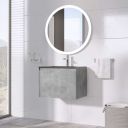 Zia Circle Round LED Illuminated Bathroom Mirror 600x600mm Lifestyle