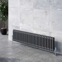 Upton Grey Double Horizontal Column Radiator 300x1190mm