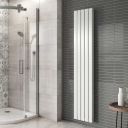 Perth White Double Vertical Flat Panel Radiator 1800x340mm