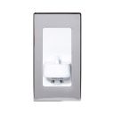 Proofvision Chrome In-wall Electric Toothbrush Holder with Shaver Socket For Oral-B
