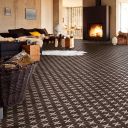 Potton Black Pattern Ceramic Tile 450x450mm