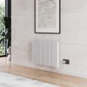 Peru White Smart Electric Panel Plug-In Heater 500x725mm