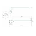 Burlington Chrome P-Trap Bath Connection Pipe