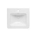 Ellis Royal Blue Floor Standing Vanity Unit with Ceramic Basin 500mm - Basin View 1