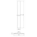 Antique Brass Pipe Sleeve Kit 300mm Dimension Drawing