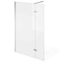 Royle Chrome Wetroom Shower Screen with Hinged Panel