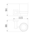 Quad Chrome Ceramic Tumbler Holder